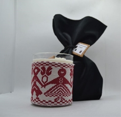 Sardinian candle, red in color.