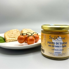 Sud Ovest Pesto di Tonno con Curcuma e Cipolla Vasetto di vetro 220 g