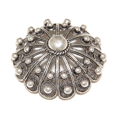 RR Orafi in Sassari Ciondolo mezzo bottone sardo in filigrana 33 mm