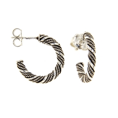 RR Orafi in Sassari Orecchini in filigrana intrecciata d´argento