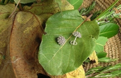 RR Orafi in Sassari Orecchini d´argento in filigrana 12 mm