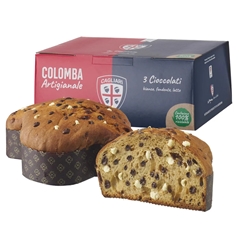 La Forneria di Pula Colomba Ufficiale Cagliari Calcio ai 3 Cioccolati Scatola 750 g