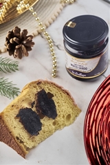 La Forneria di Pula Panettone ricoperto di cioccolato rosa con vasetto di confettura di mirto Scatola...