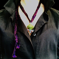 Valeria Tola Ceramiche Collana Butone Piccolo VERDE - cm 3 Sacchetto