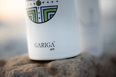 Gariga - Su Molinu Gariga art - Pintadera - Ceramica Bottiglia 25 cl