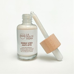 La Dolce Vigna Siero Viso Anti-Età con POLIFENOLI estratti da VINACCE di MANDROLISAI DOC Vasetto di...
