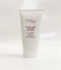 La Dolce Vigna Crema Mani e Unghie Anti-Età ai POLIFENOLI estratti da VINACCE di MANDROLISAI DOC Tubetto...
