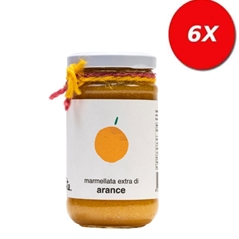 6 VASETTI di MARMELLATA EXTRA ARANCE