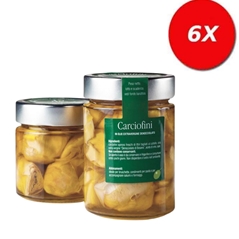 6 VASETTI di CARCIOFINI IN OLIO EXTRAVERGINE DENOCCIOLATO