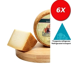 6 PEZZI di CUORE DI ORGOSOLO - FORMAGGIO PECORINO SEMISTAGIONATO