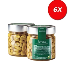6 VASETTI di FAVETTE IN OLIO EXTRAVERGINE DENOCCIOLATO