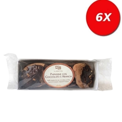 6 CONFEZIONI di Papassine con cioccolato e arancia