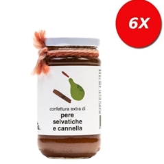 6 VASETTI di Confettura extra di Pera Selvatica e Cannella