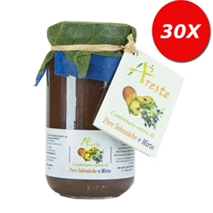 30 VASETTI di Confettura extra pere e mirto